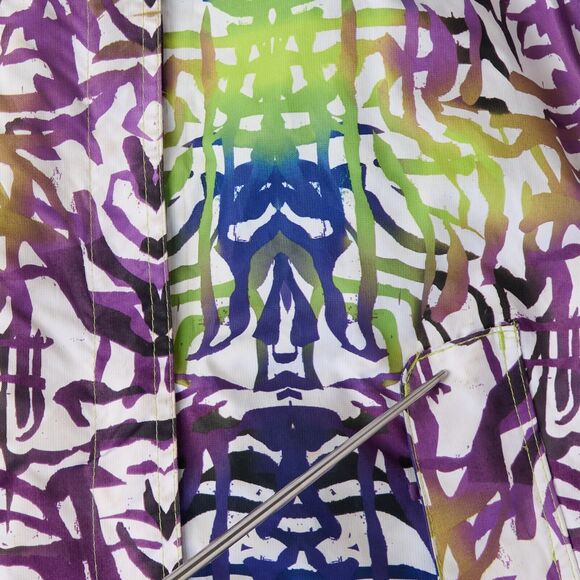 Vtg OP Ocean Pacific Women's Medium Snowboard Jacket Multicolor Hooded Y2K 90s - Picture 8 of 15